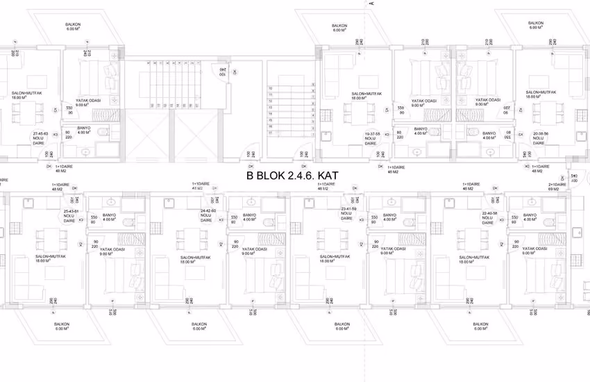 Sea and City-view Apartments in a 5-block Project in Alanya 27