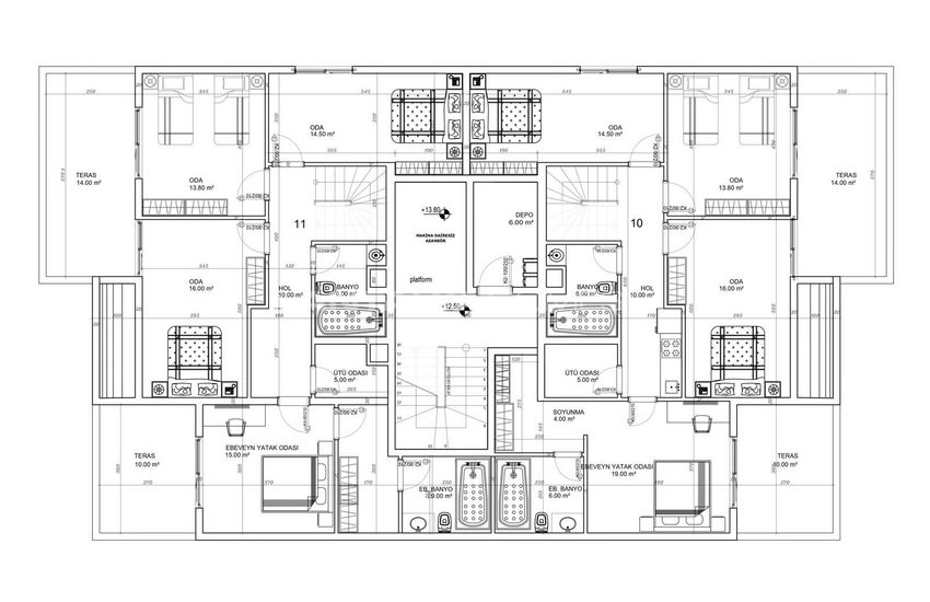 Nyckelfärdig Bostadsbyggnad Med Pool I Antalya Döşemealtı 17