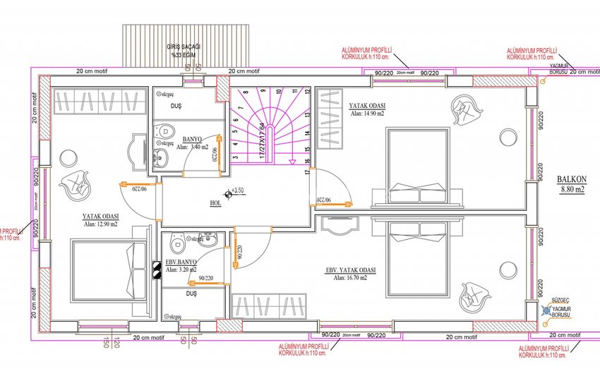 Detached and Semi-detached Villas of Deluxe Housing Project in Belek 17