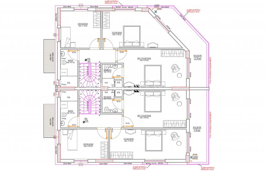 Detached and Semi-detached Villas of Deluxe Housing Project in Belek 15