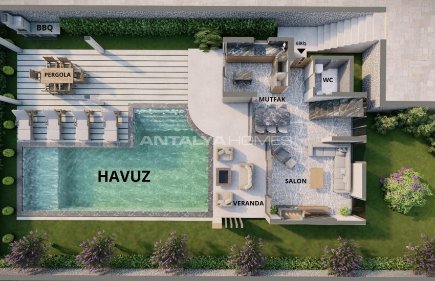 3 Bedroomed Houses Close to the Sea in Ovacik Fethiye 24