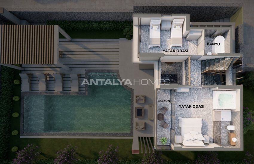 3 Bedroomed Houses Close to the Sea in Ovacik Fethiye 25