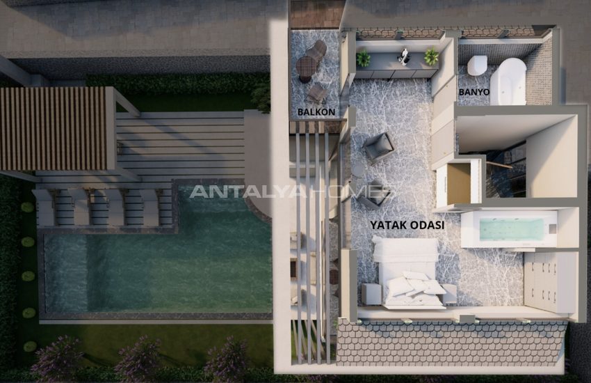 3 Bedroomed Houses Close to the Sea in Ovacik Fethiye 26