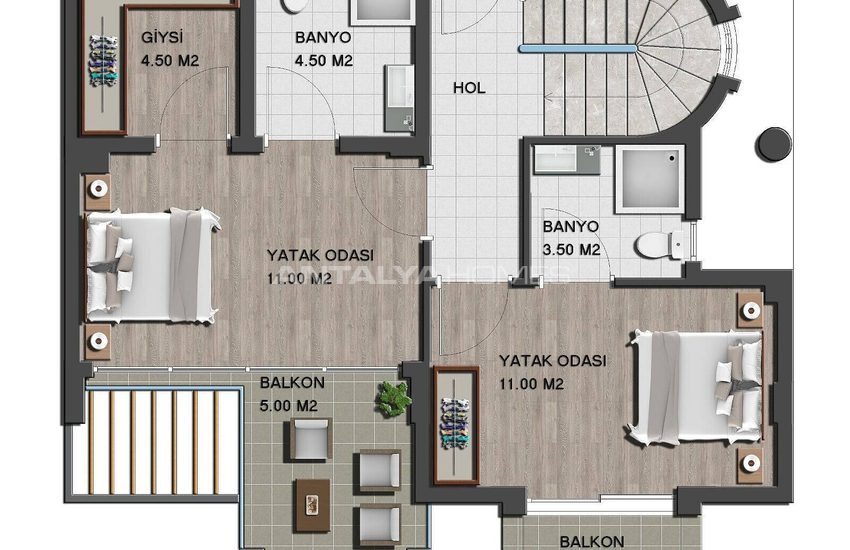 Fristående Villor Med Oavbruten Havsutsikt I Mugla Milas 53