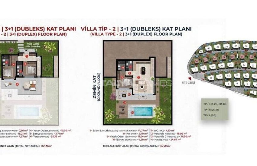 Villas En Pierre Avec Vue Sur Mer À Bodrum Yalikavak 44