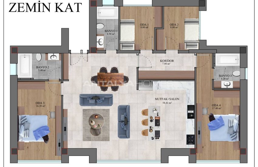 Detached Houses with Panoramic Sea Views in Bodrum Turkey 43