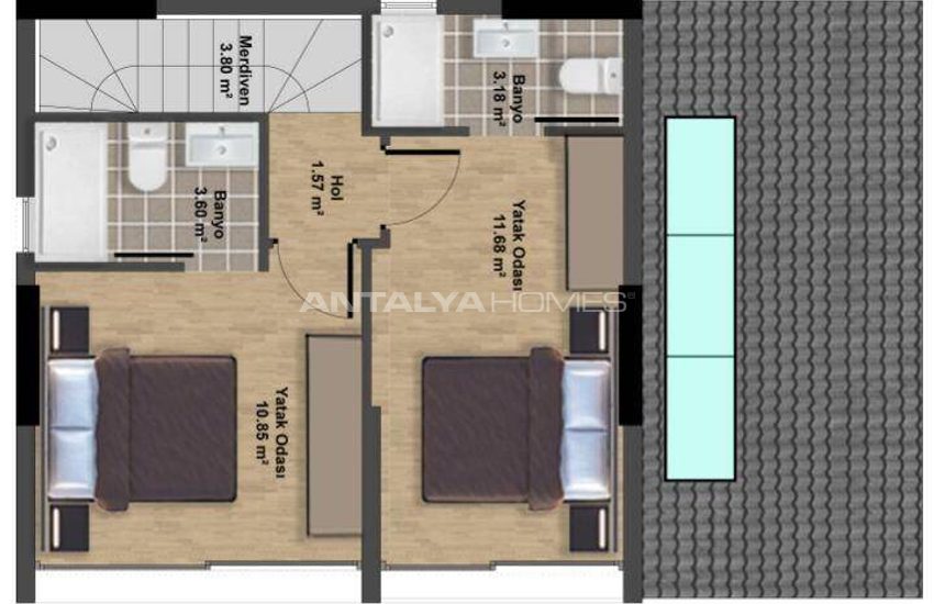 Detached Villas with Private Beach in Mugla Bogazici 30