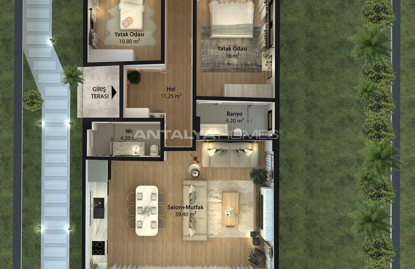 3-bedroom Detached Houses with Pool in Mugla Seydikemer 50
