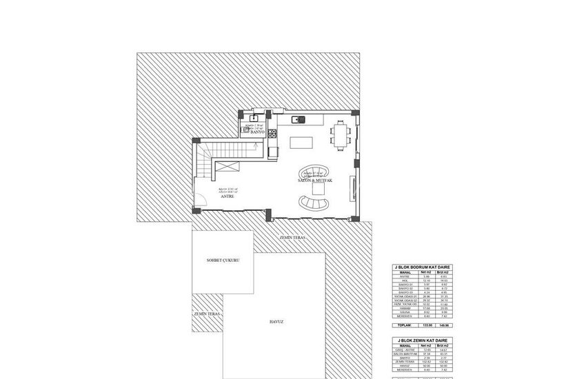 Detached Real Estate with Pool Close to Sea in Bodrum Turkbuku 28