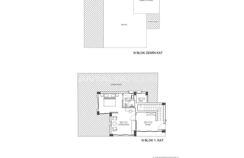 Detached Real Estate with Pool Close to Sea in Bodrum Turkbuku 32