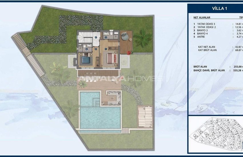 Maisons Individuelles Élégantes Avec Jardin Et Piscine À Bodrum 19