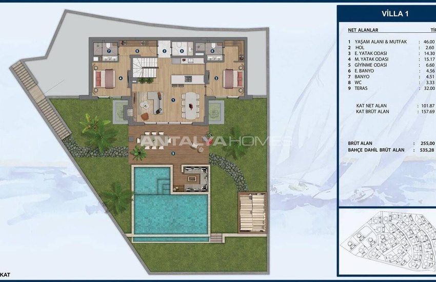 Maisons Individuelles Élégantes Avec Jardin Et Piscine À Bodrum 17