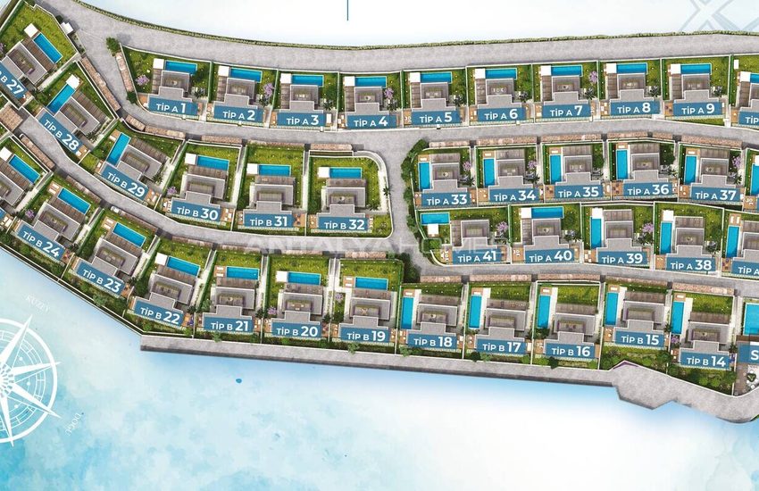 Sea View Houses with Private Pool and Garden in Bodrum 34