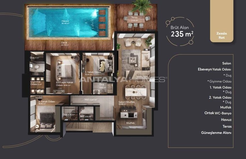 Bodrum Yalıkavak'ta Özel Havuzlu Deniz Manzaralı Villalar 23