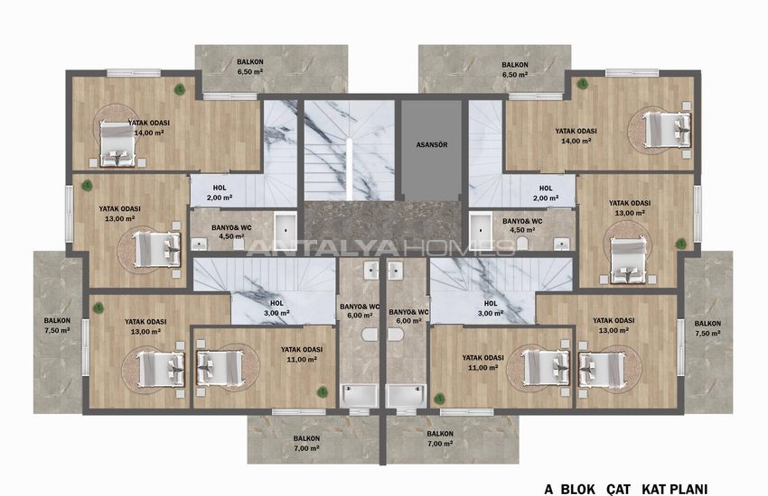 Stijlvolle Appartementen In Een Complex Met Zwembad In Mugla Fethiye 26