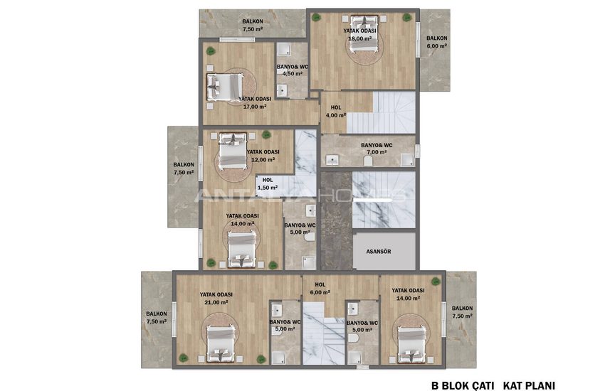 Stijlvolle Appartementen In Een Complex Met Zwembad In Mugla Fethiye 28