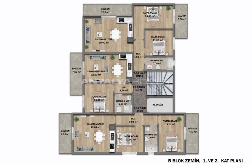Stijlvolle Appartementen In Een Complex Met Zwembad In Mugla Fethiye 29