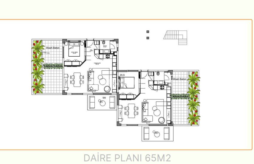 Flats Near Daily Amenities and Marina in Bodrum Turkey 34