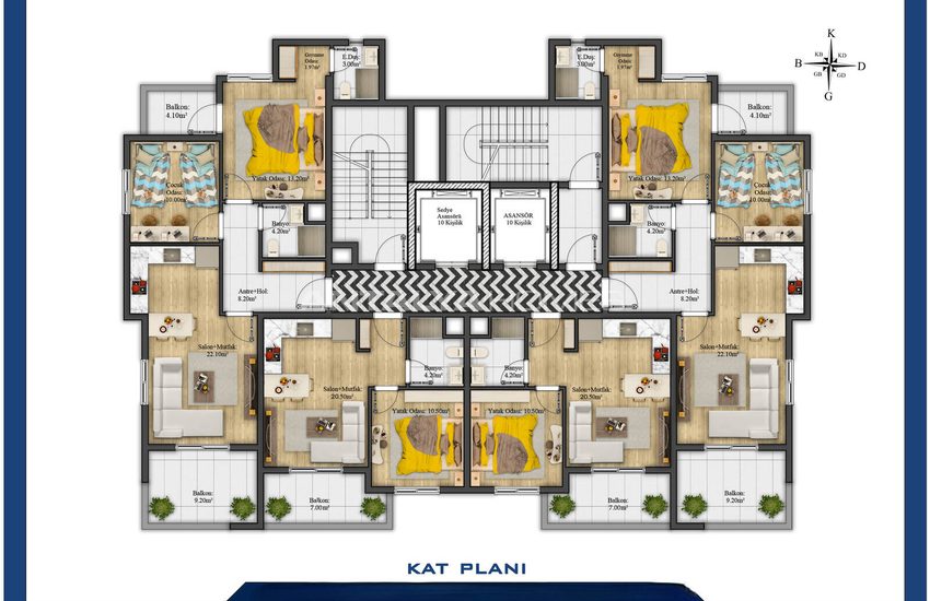 Affordable Key-ready Apartments in Mersin Tece 16
