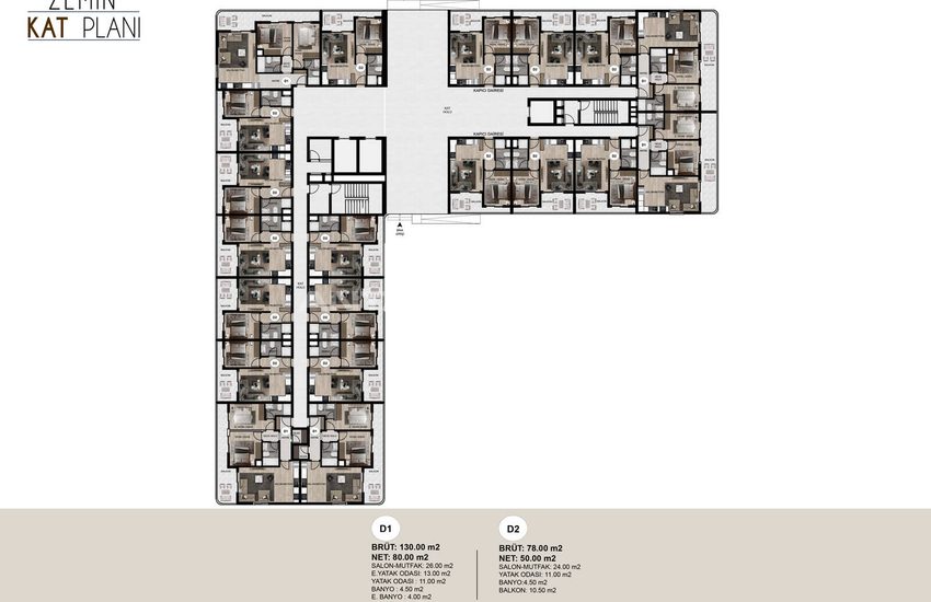 Brand New Properties with Pool and Garden in Mersin Erdemli 20