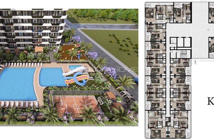 Brand New Properties with Pool and Garden in Mersin Erdemli 23