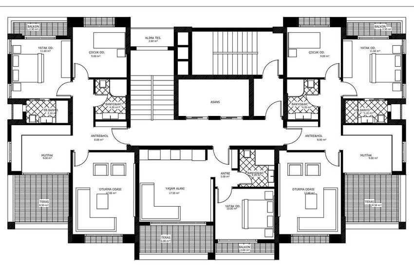Boutique Apartments Zum Verkauf In Mersin Yenişehir 16