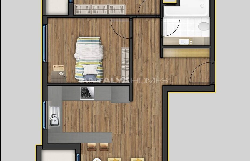 Apartments Within Walking Distance of the Beach in Mersin Tomuk 23