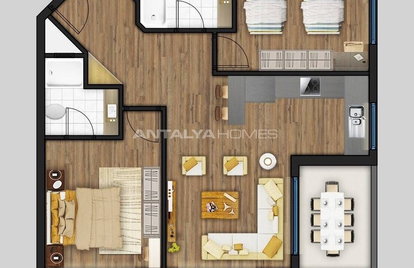 Apartments Within Walking Distance of the Beach in Mersin Tomuk 24