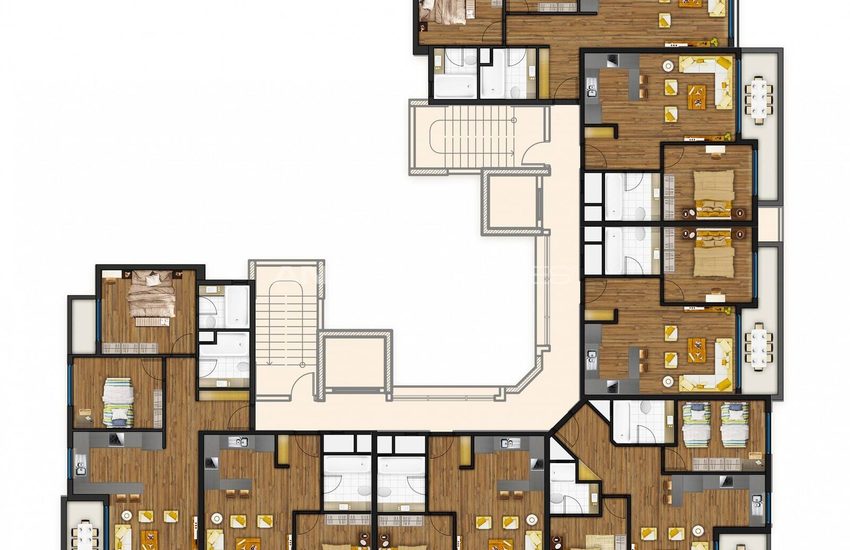 Apartments Within Walking Distance of the Beach in Mersin Tomuk 26