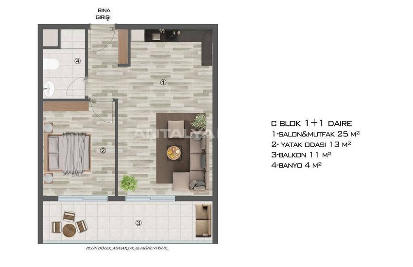 Erdemli'de Plaja Yürüme Mesafesinde Bulunan Satılık Daireler 31
