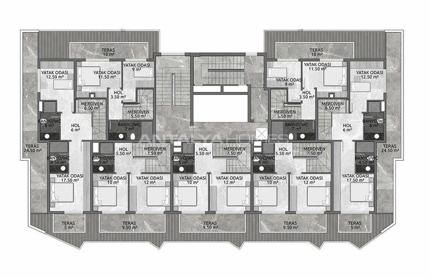 New Flats 700 Mt to the Sea in Mahmutlar Alanya 25