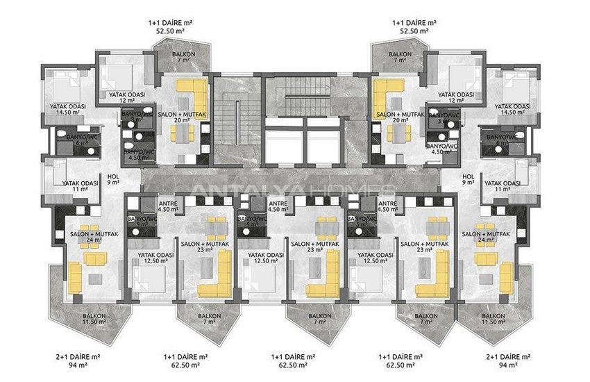 New Flats 700 Mt to the Sea in Mahmutlar Alanya 23
