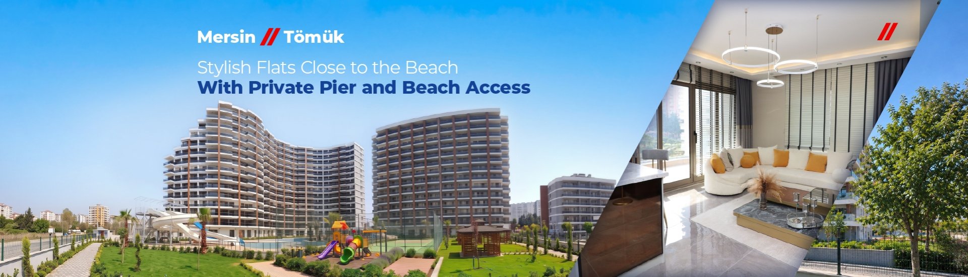 Flats with City and Sea Views in Mersin Tomuk