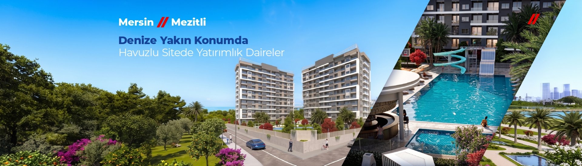 Mersin Mezitli’de Geniş Olanaklara Sahip Daireler