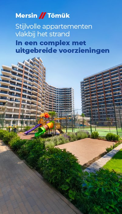 Appartementen met Stad en Zee Uitzicht in Mersin Tomuk