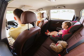 Children under the age of 5 cannot travel in the front seat