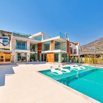 Kalkan properties offer modern design and sea views