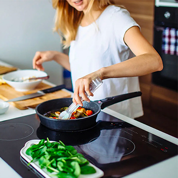 woman, making food 